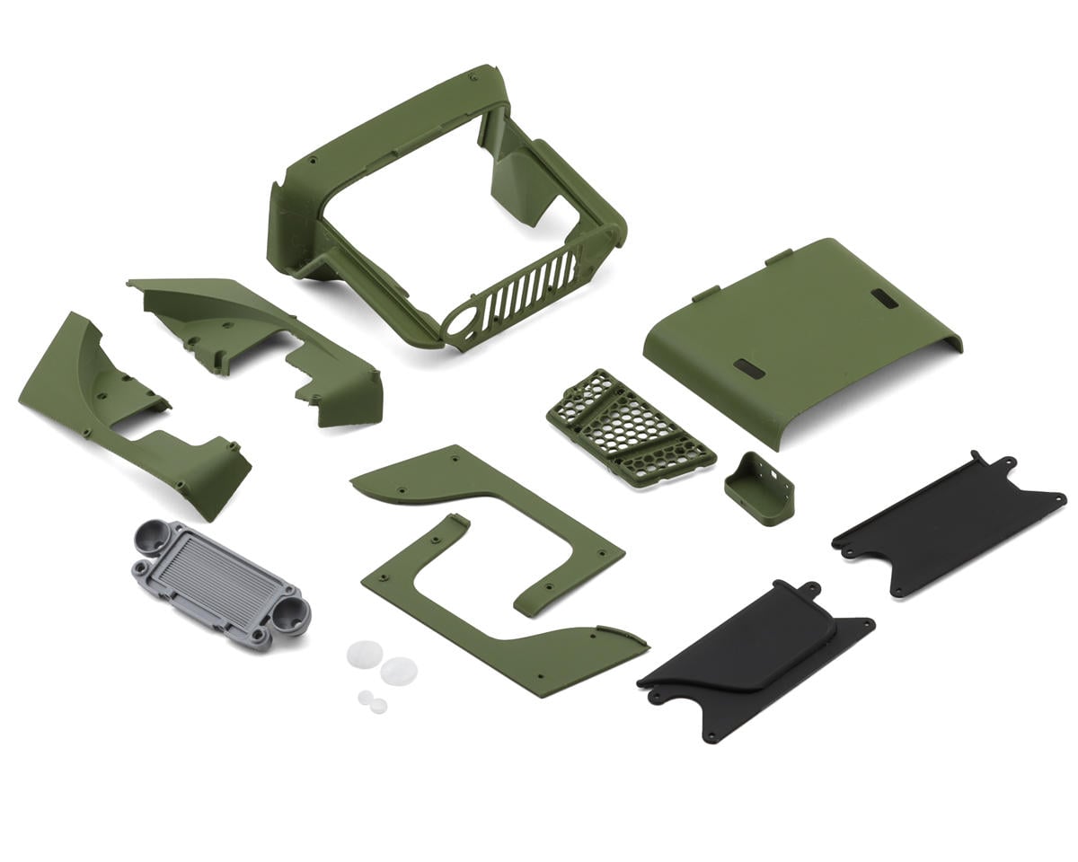 Knight Customs Vanquish H10 Optic Terra Recon LWB Body Set w/Flat Hood (Green)