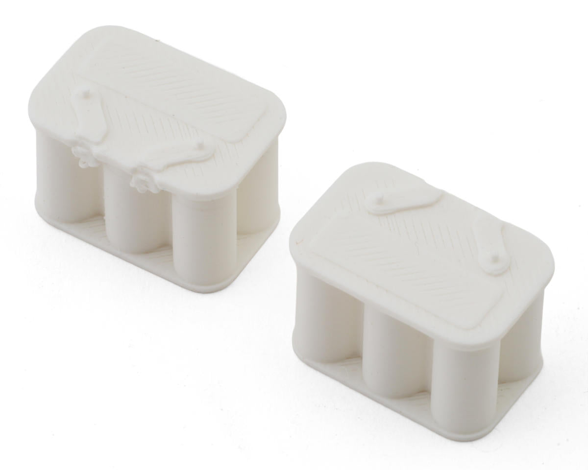Knight Customs 1/10 Car Battery Scale Accessory (White) (2)