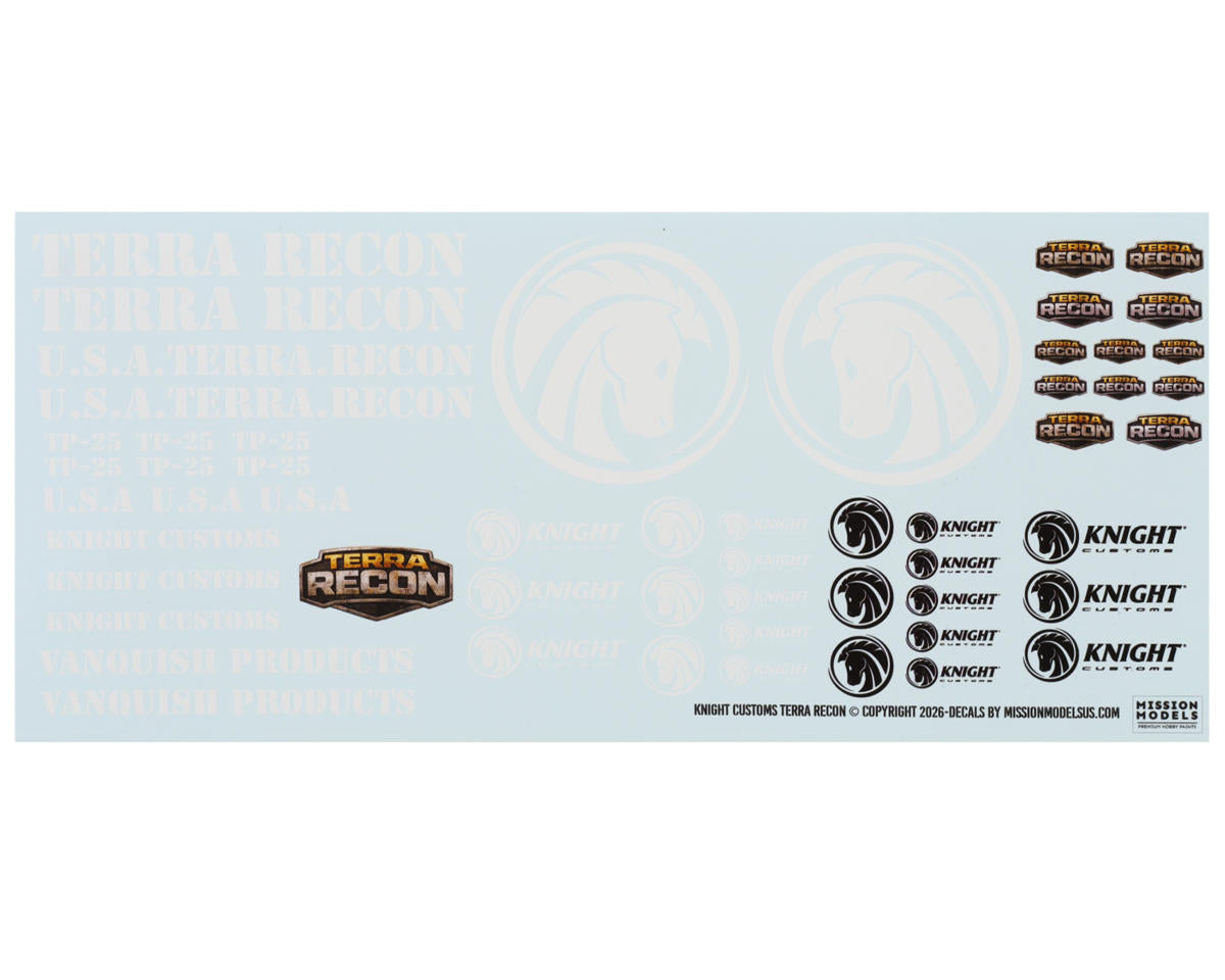 Knight Customs Terra Recon Water-Slide Decals Sheet (by Mission Models)
