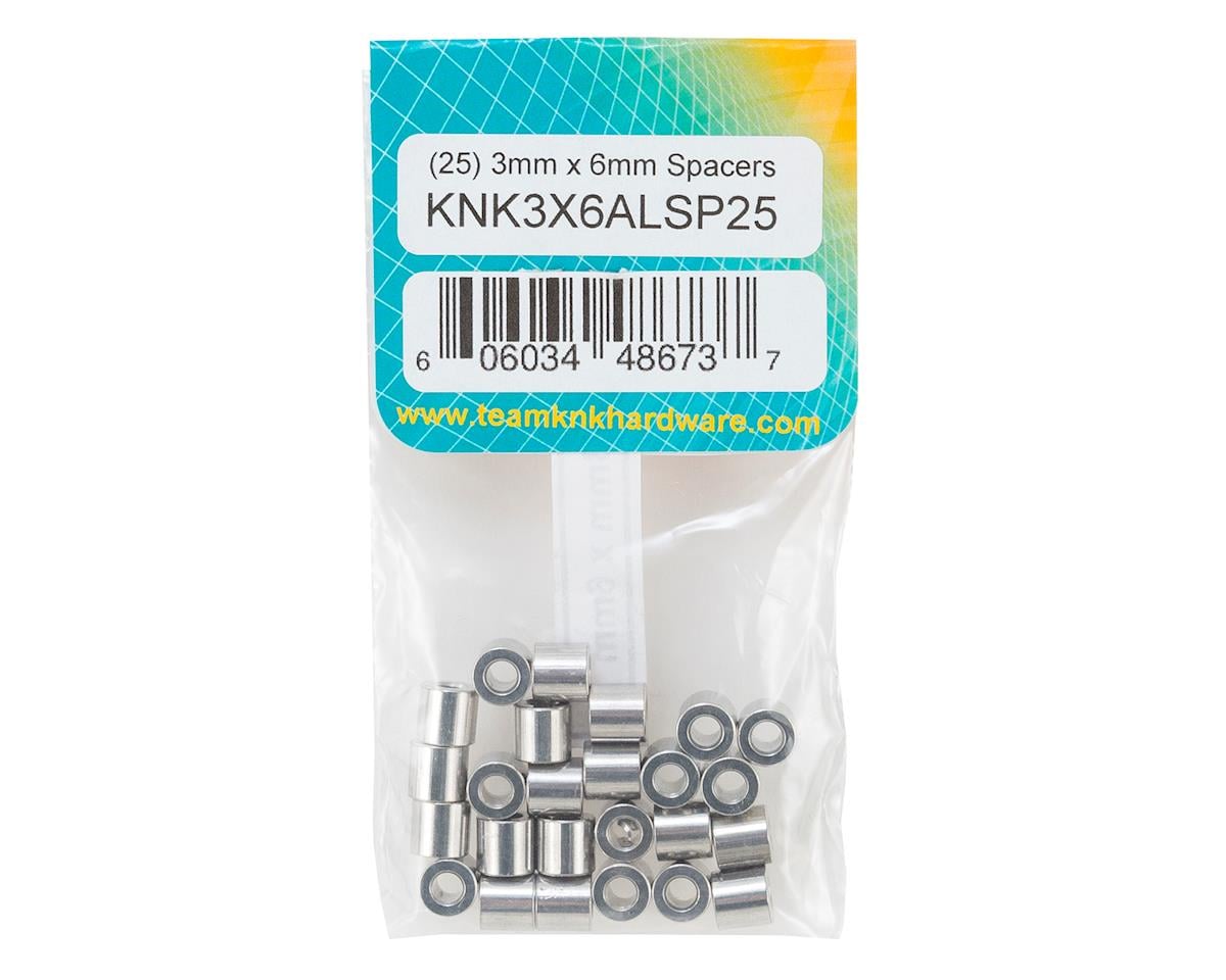 Team KNK 3x6mm Aluminum Spacers (25)