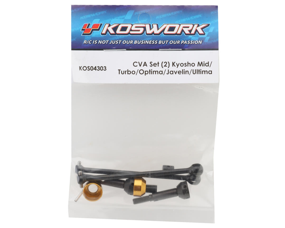 Koswork Kyosho 1/10 CNC-machined CVA Driveshaft Set (2)