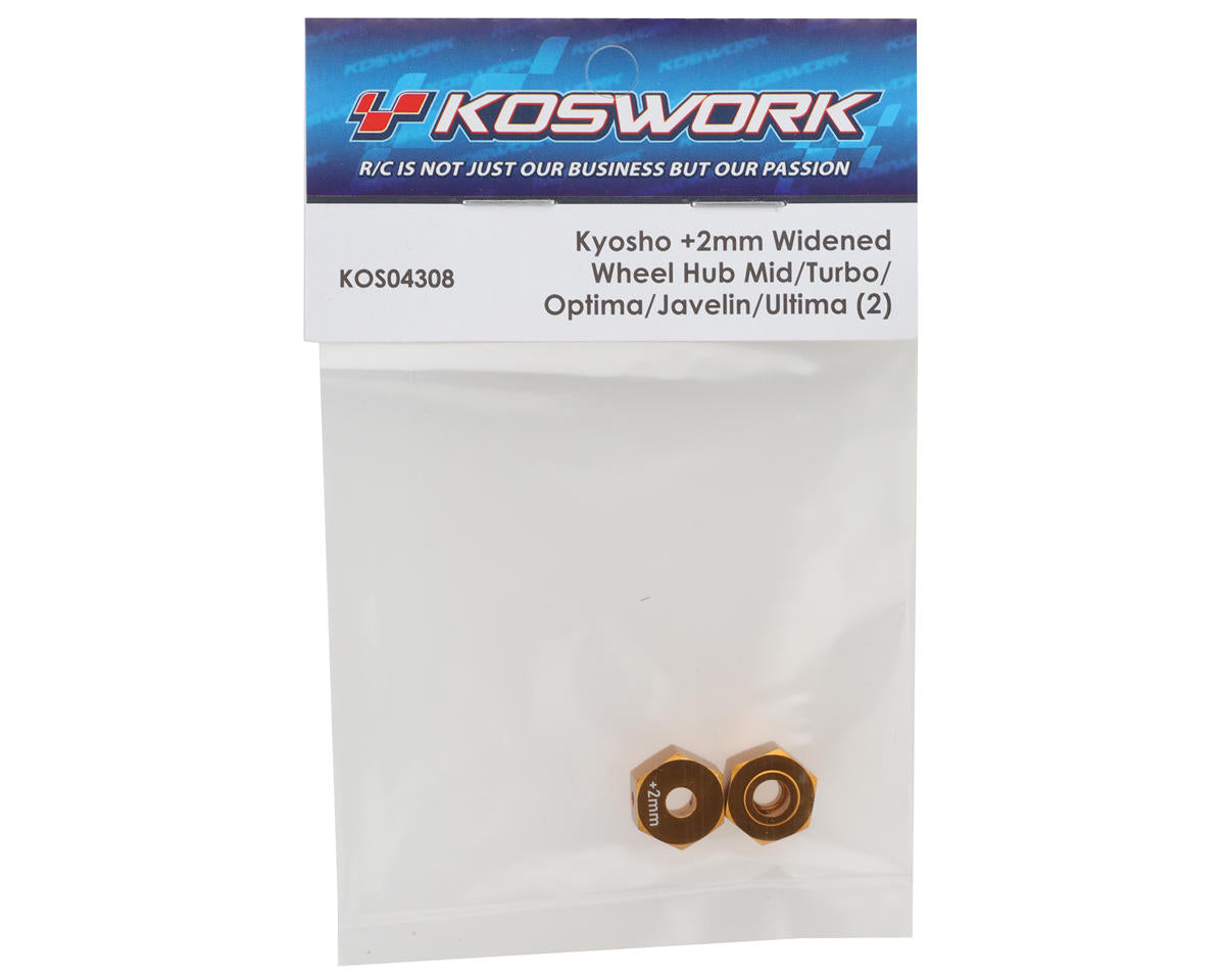 Koswork Kyosho Offset Wheel Hubs (2) (+2mm)