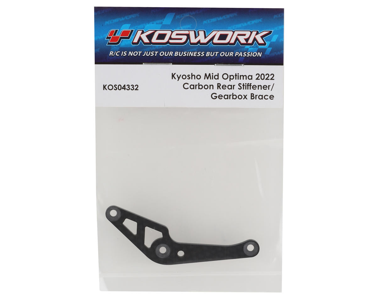 Koswork Kyosho Optima Mid Carbon Rear Gearbox Brace