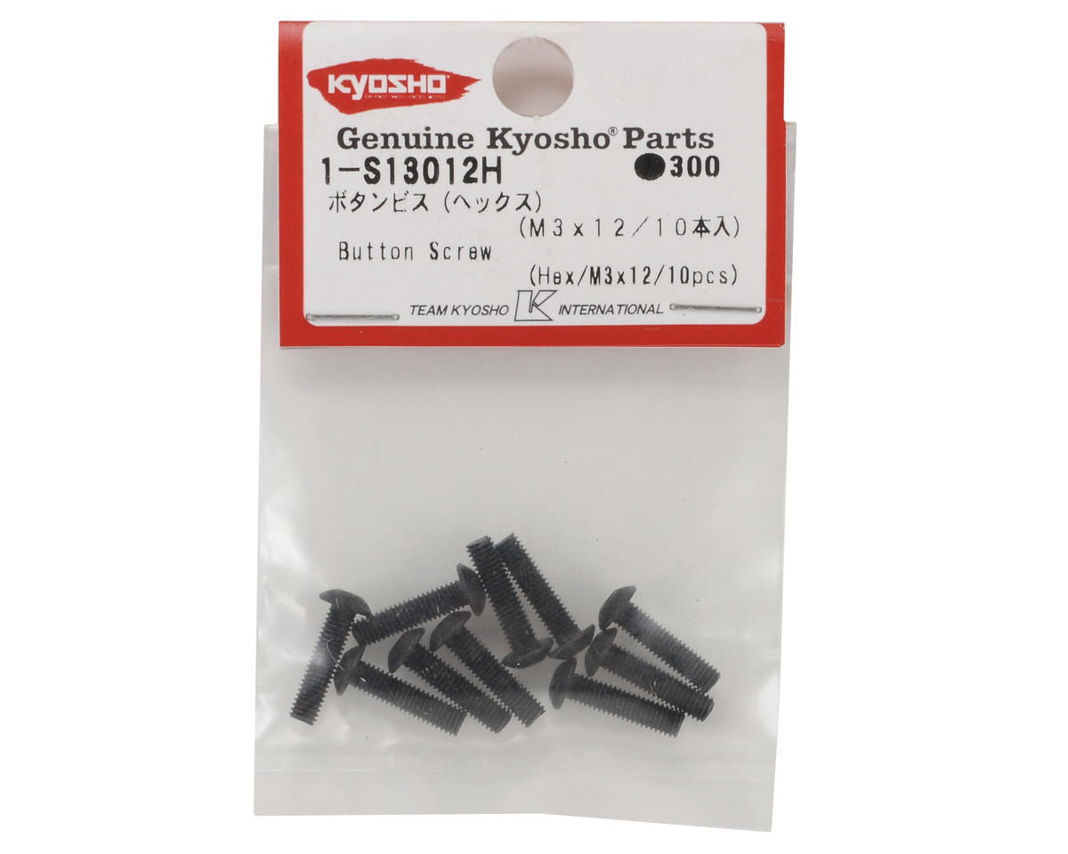 Kyosho 3x12mm Button Head Hex Screw (10)