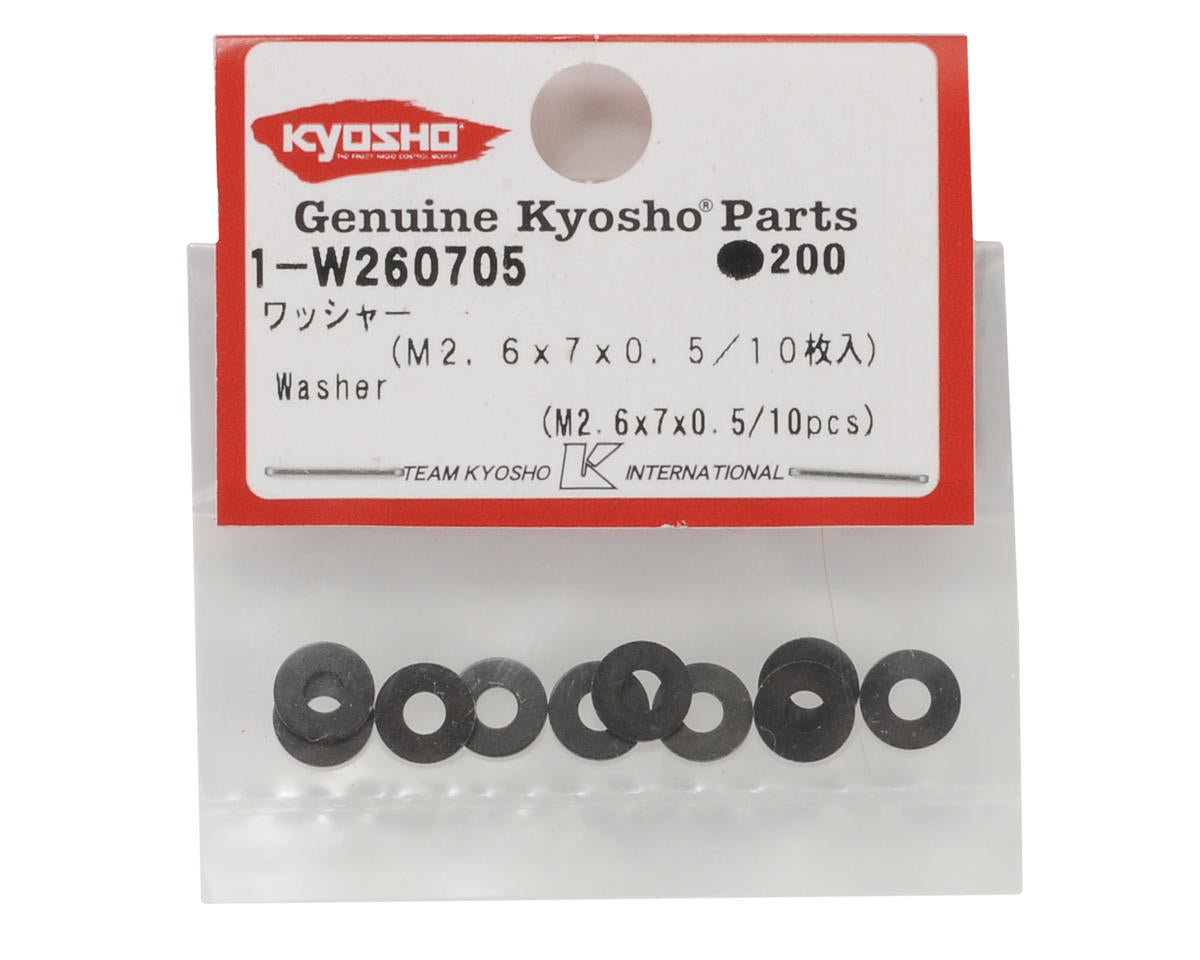 Kyosho M2.6x7x0.5mm Washer (10)