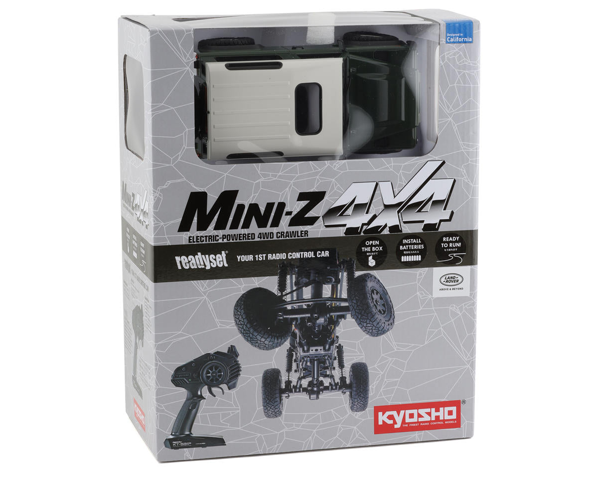 Kyosho MX-01 Mini-Z 4X4 Readyset w/Land Rover Defender 90 Body (Dark Green)