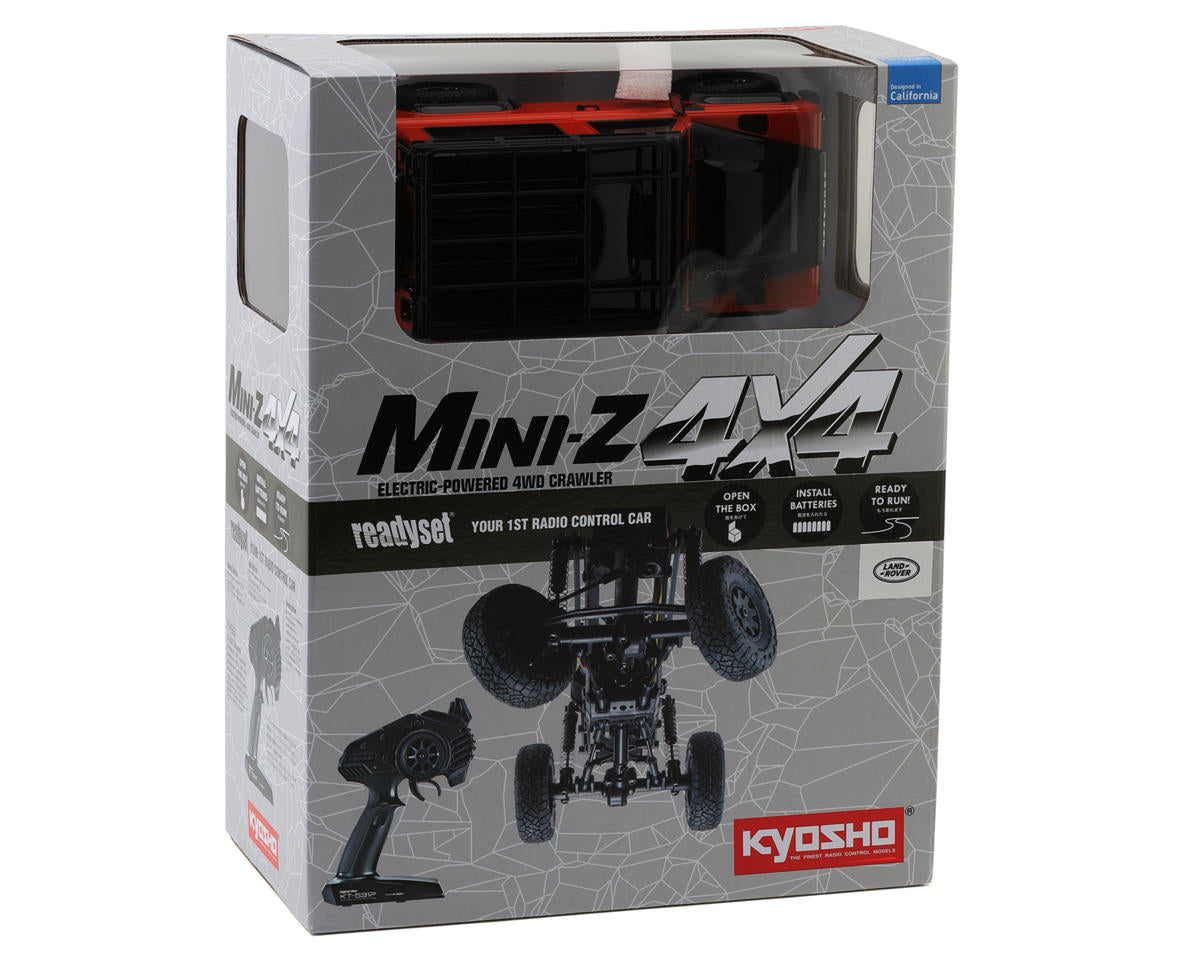 Kyosho MX-01 Mini-Z 4X4 Readyset w/Land Rover Defender 90 Adventure Body