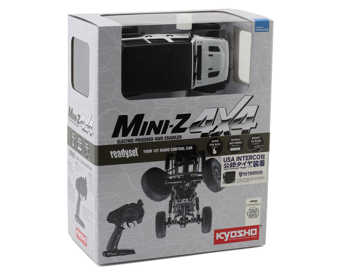 Kyosho MX-01 Mini-Z 4X4 Readyset w/Jeep Wrangler Unlimited Rubicon Body (White)