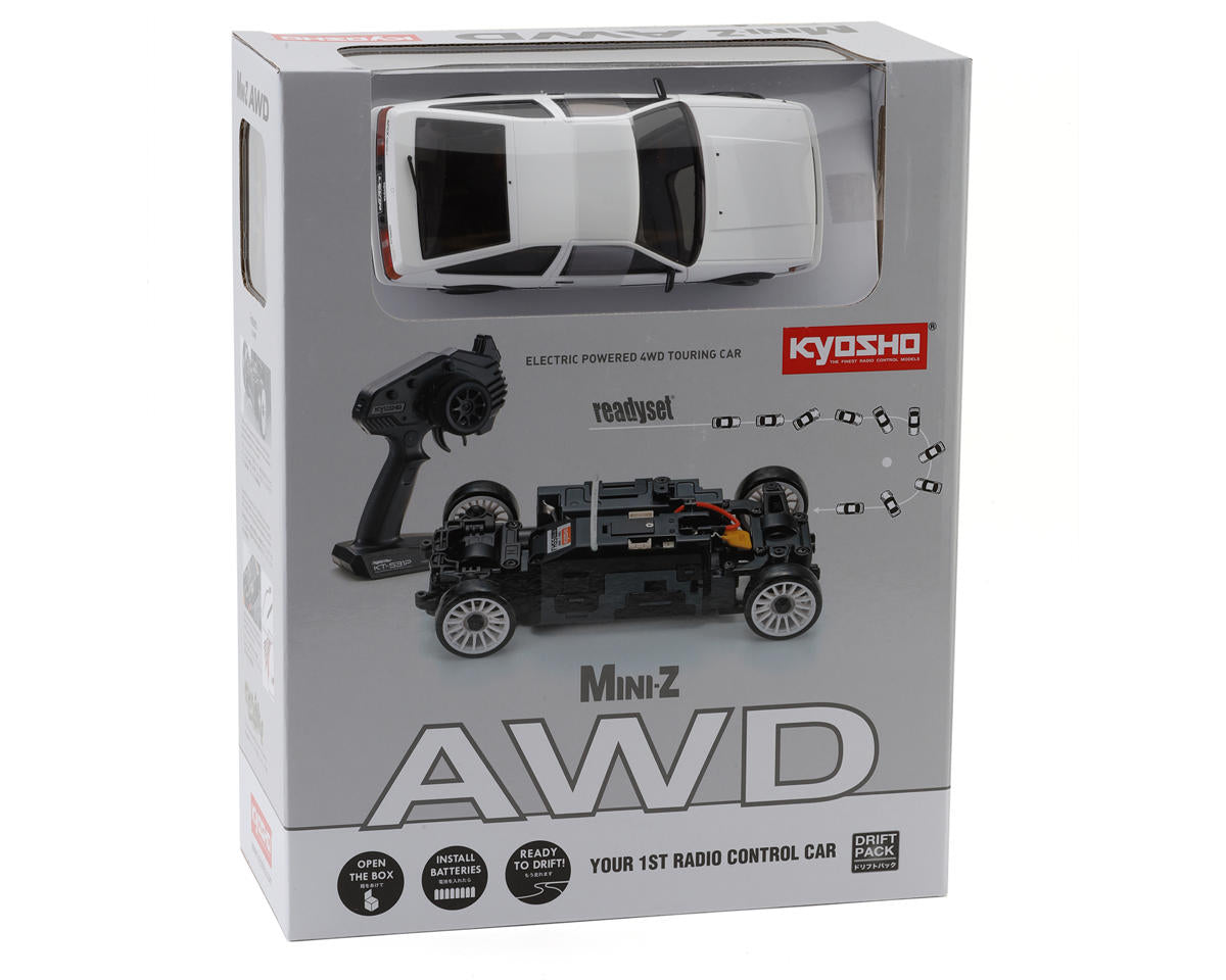 Kyosho MA-020 AWD Mini-Z ReadySet w/Toyota Corolla Levin AE86 Body (White/Black)