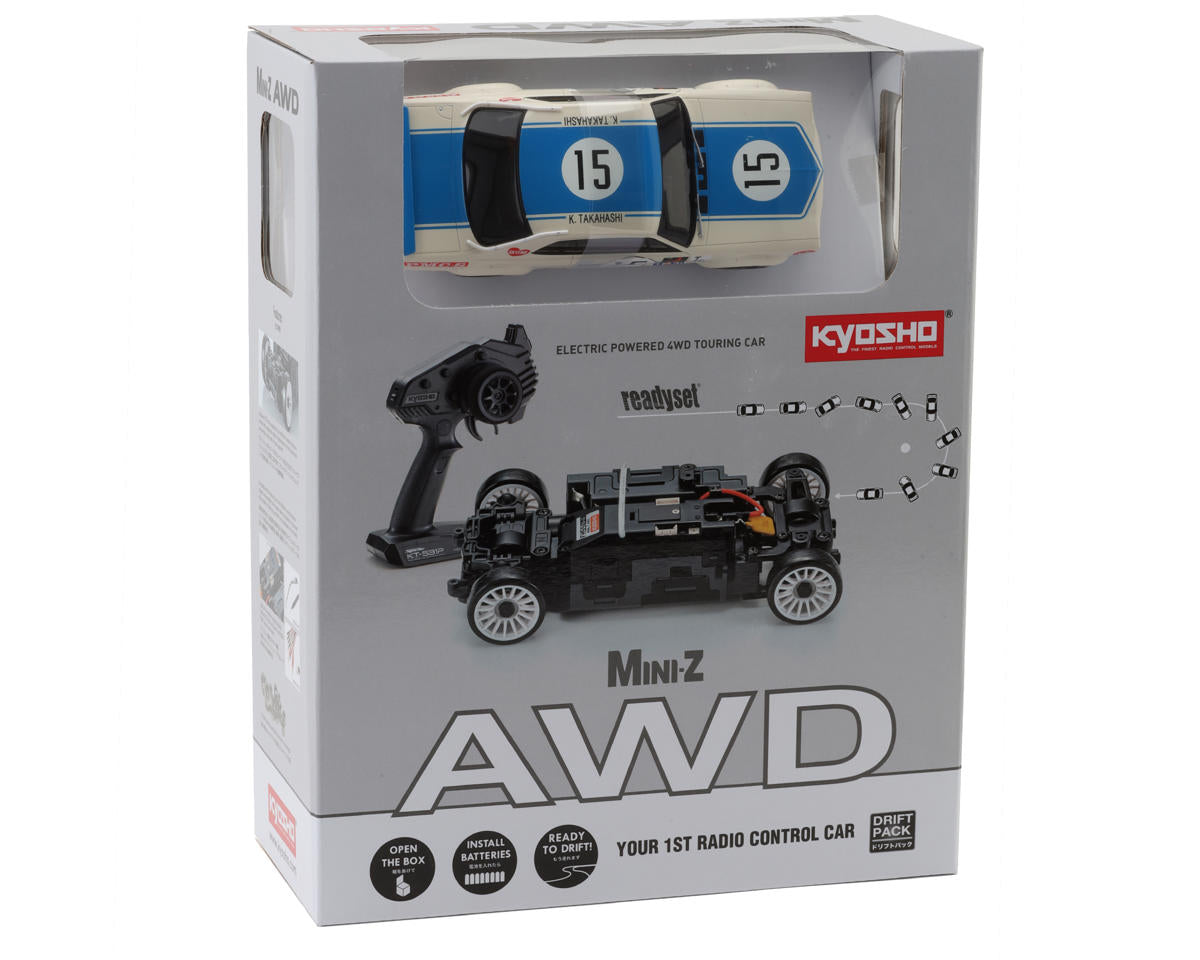 Kyosho MA-020 AWD Mini-Z ReadySet w/Nissan Skyline 2000GT-R Body (Blue)