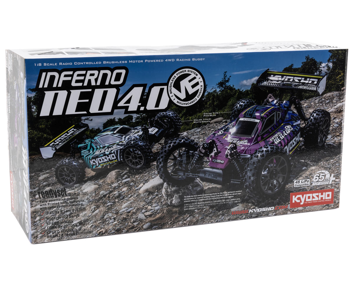 Kyosho NEO 4.0 VE ReadySet 1/8 Off-Road Electric Brushless Buggy (Turquoise)