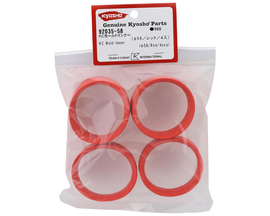 Kyosho KC Mold Inner 1/10 On-Road Touring Car Tires Inserts (58/Red) (4)