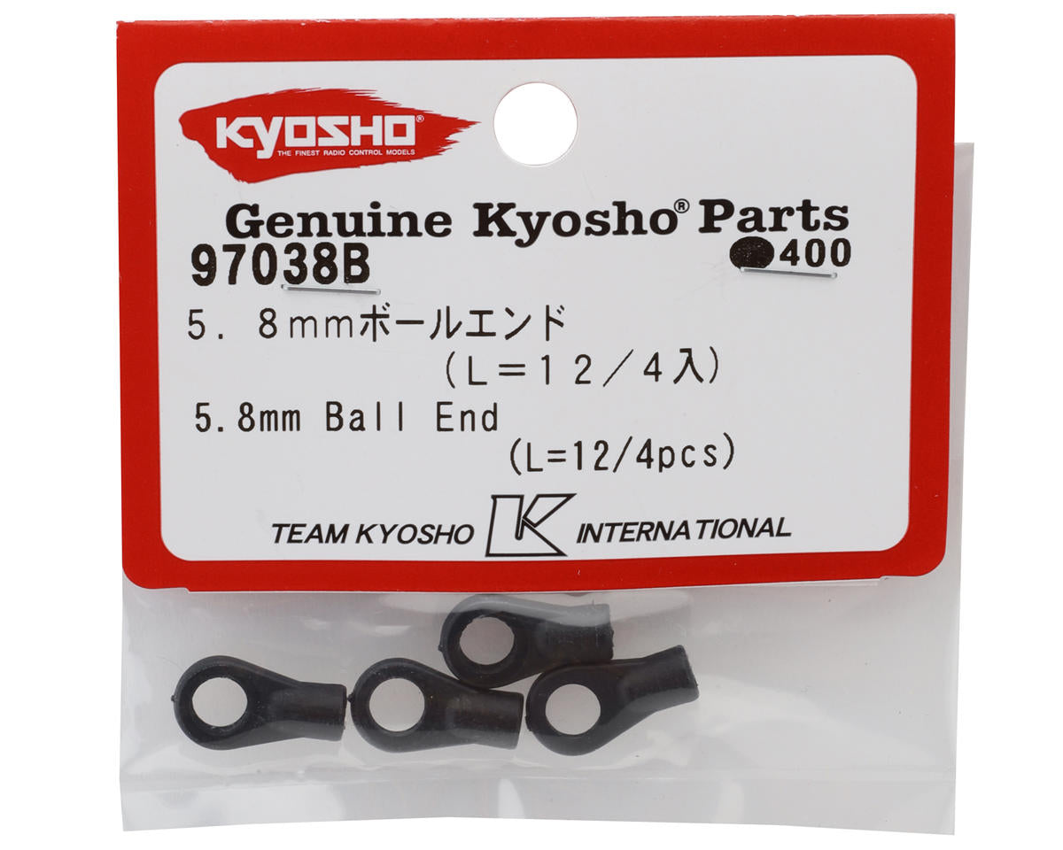 Kyosho 5.8mm Rod Ends (12mm) (4)