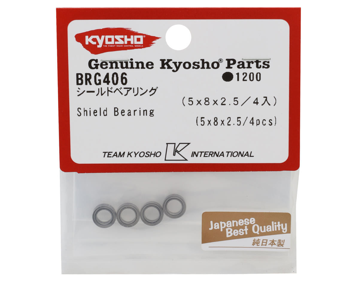 Kyosho 5x8x2.5mm Metal Shield Ball Bearings (4)