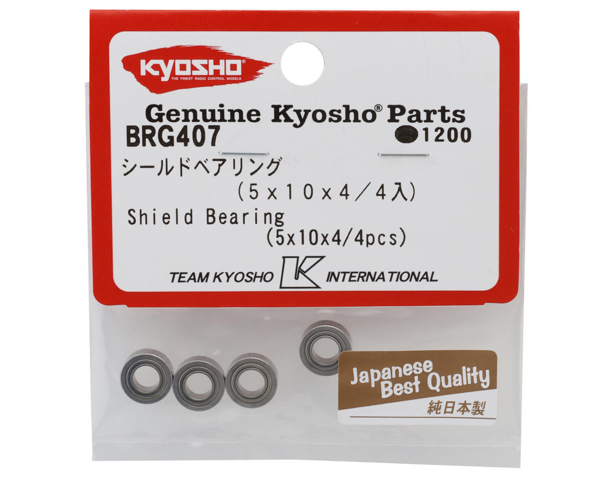 Kyosho 5x10x4mm Metal Shielded Ball-Bearings (4)