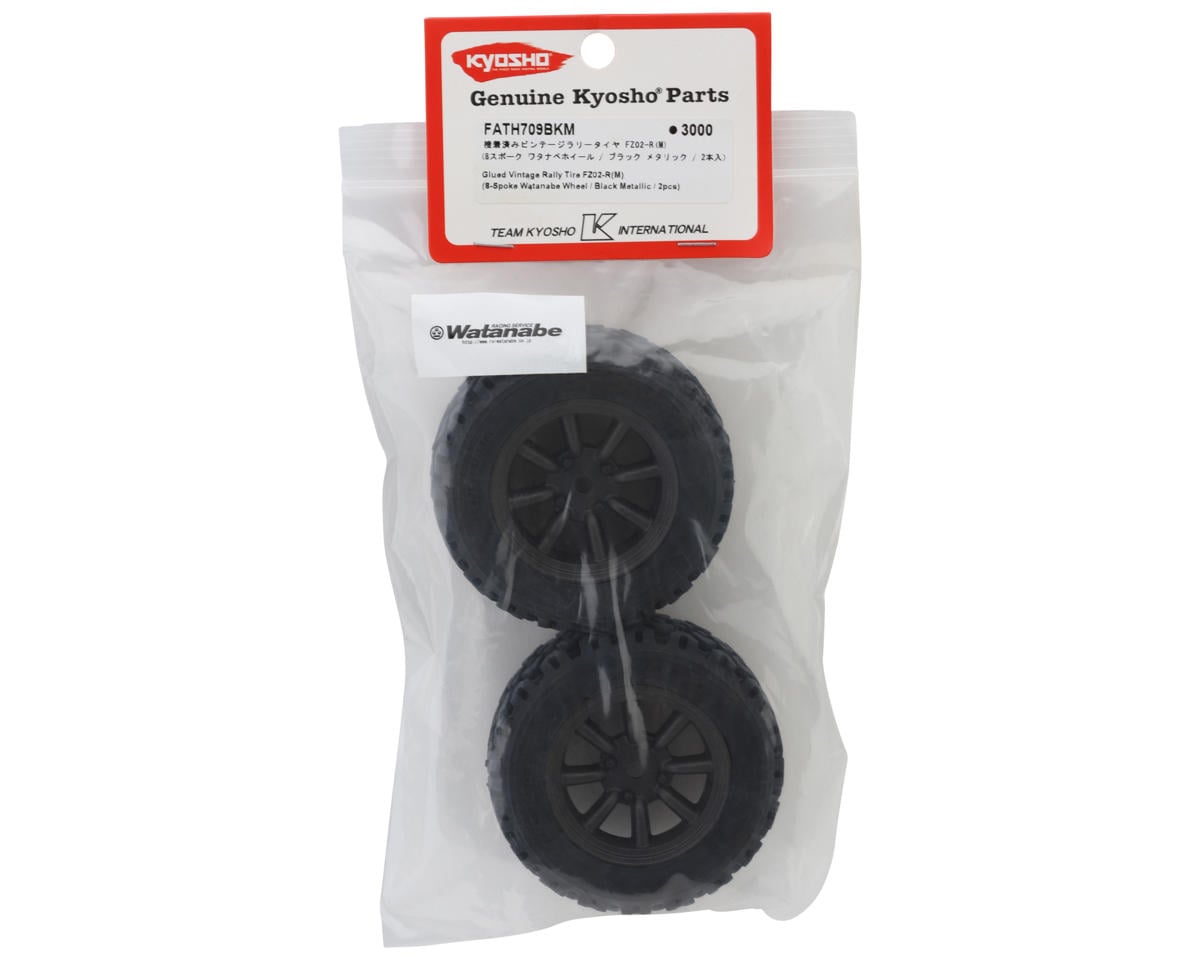 Kyosho FZ02-R Vintage Rally Pre-Mounted Tires (2) (Medium)