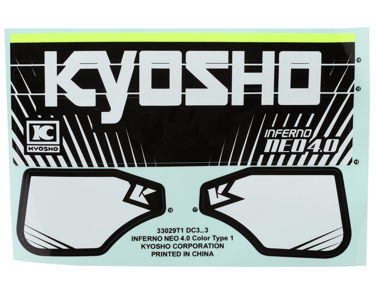 Kyosho Inferno NEO 4.0 T2 Pre-Painted Nitro Buggy Body (Red)
