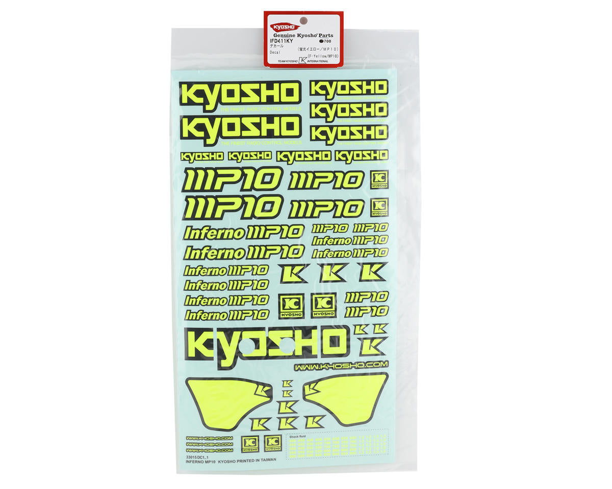 Kyosho MP10 Decal Sheet (Yellow)