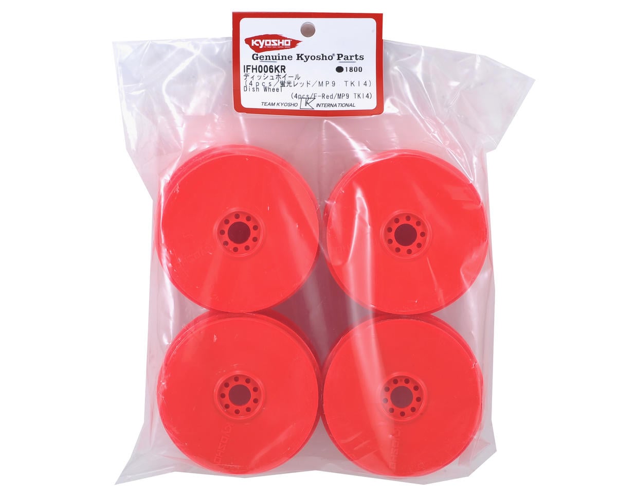 Kyosho MP9 TKI4 1/8 Off Road Dish Wheels (Red) (4)