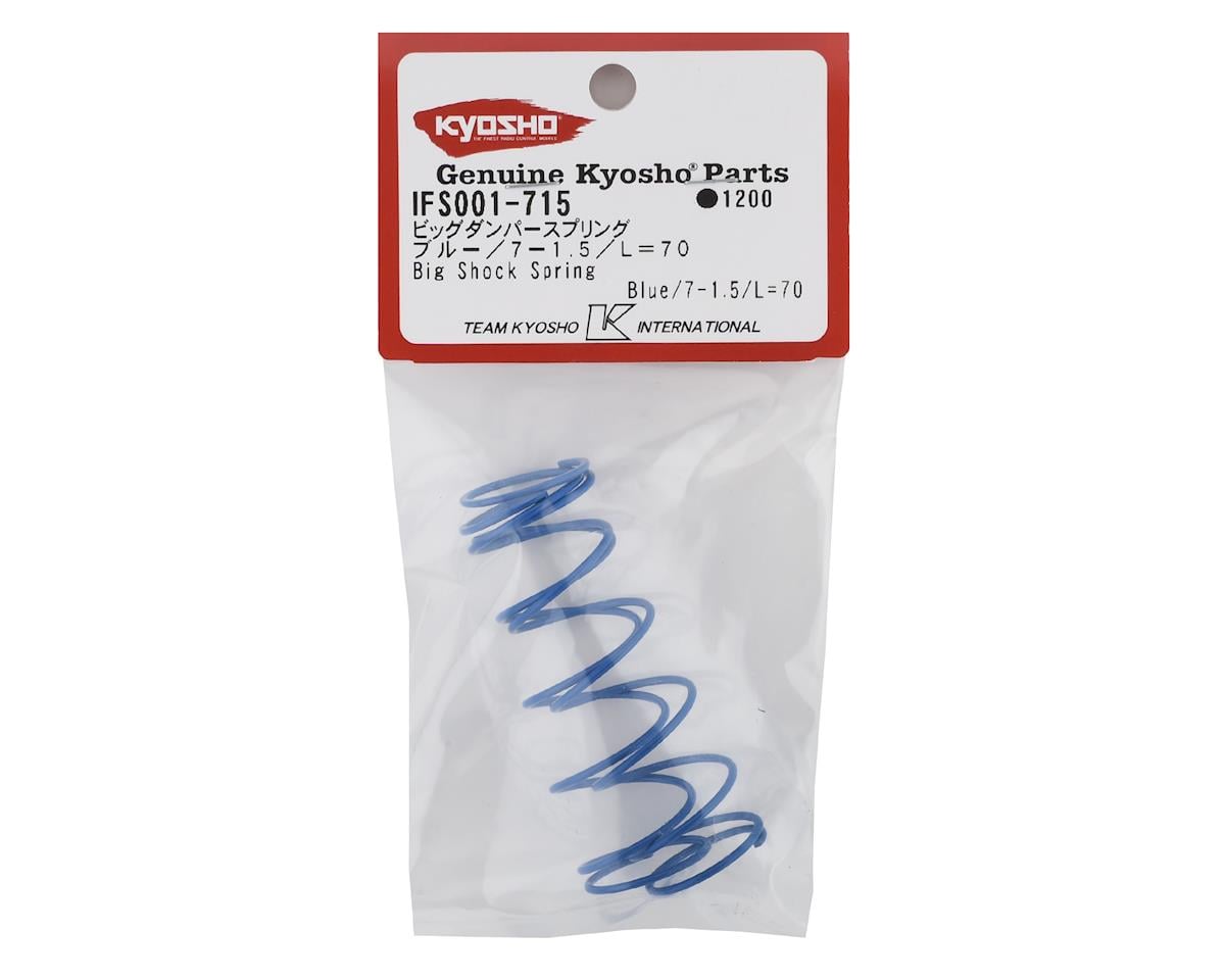 Kyosho 70mm Big Bore Front Shock Spring (Blue) (2) (7-1.5mm)