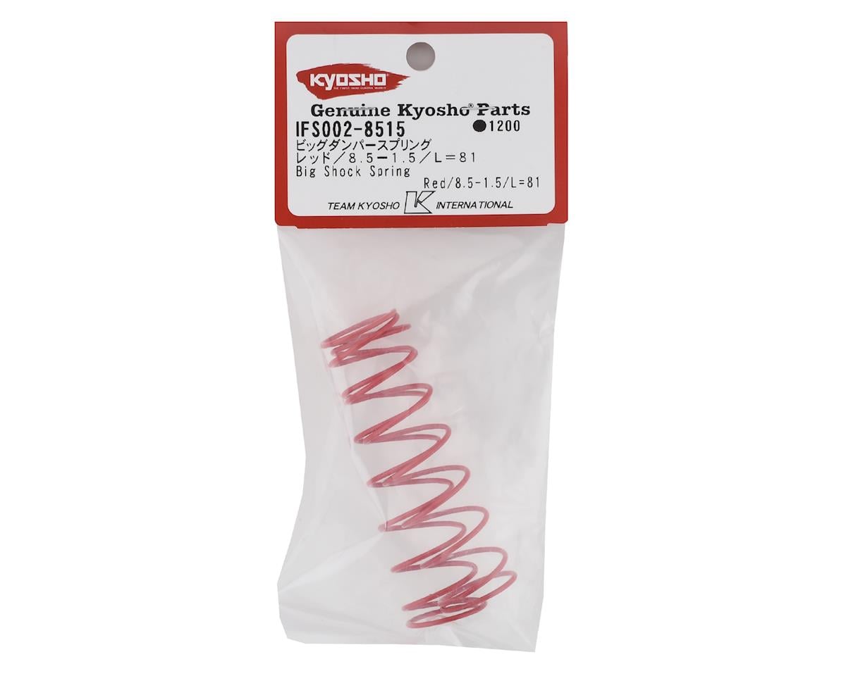 Kyosho 81mm Big Bore Front Shock Spring (Red) (2) (8.5-1.5mm)