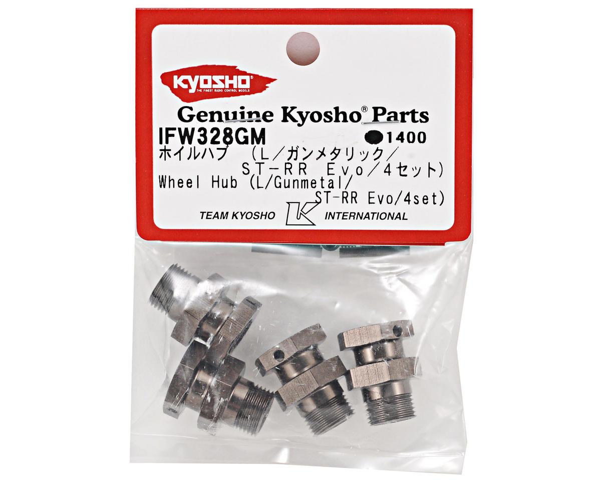Kyosho 14mm Extended Wheel Hub Set (Gunmetal) (4)