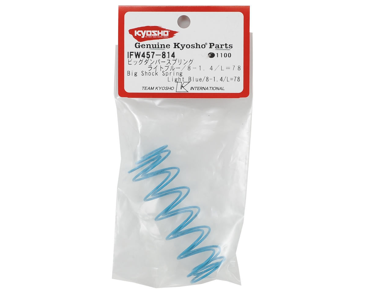 Kyosho 78mm Big Bore Shock Spring (Light Blue) (2)