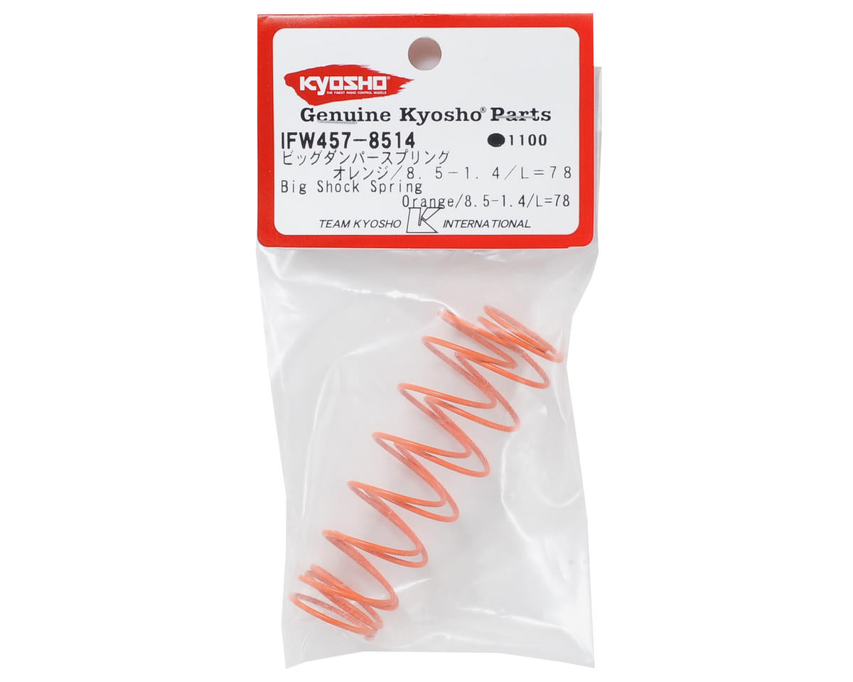 Kyosho 78mm Big Bore Shock Spring (Orange) (2)
