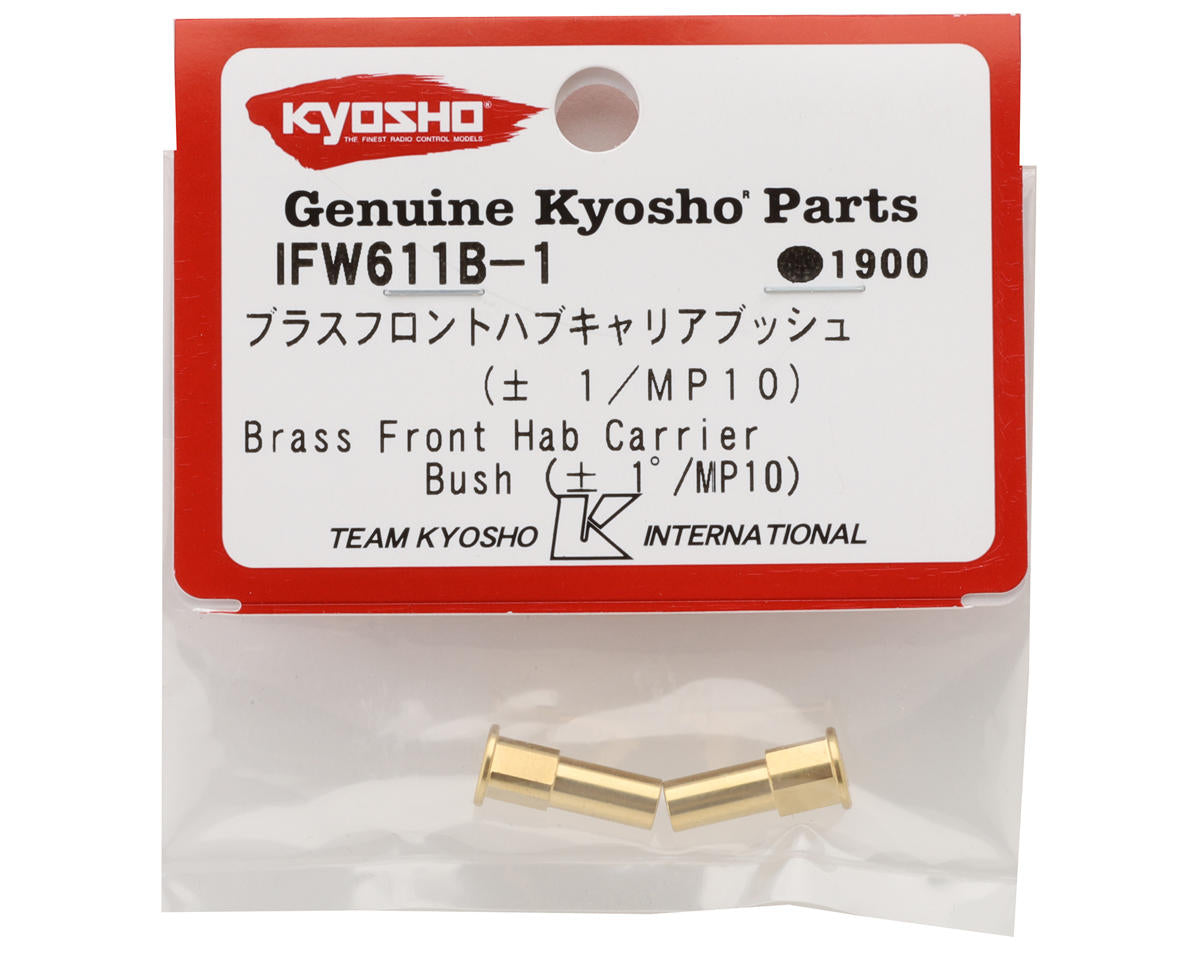 Kyosho MP10 Brass Front Hub Carrier Bushing (2) (+1/-1°)