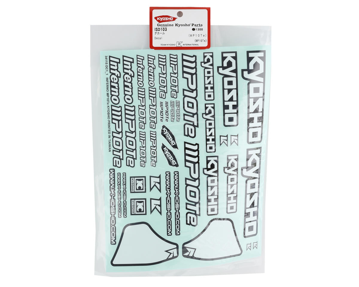 Kyosho MP10Te Decal Sheet