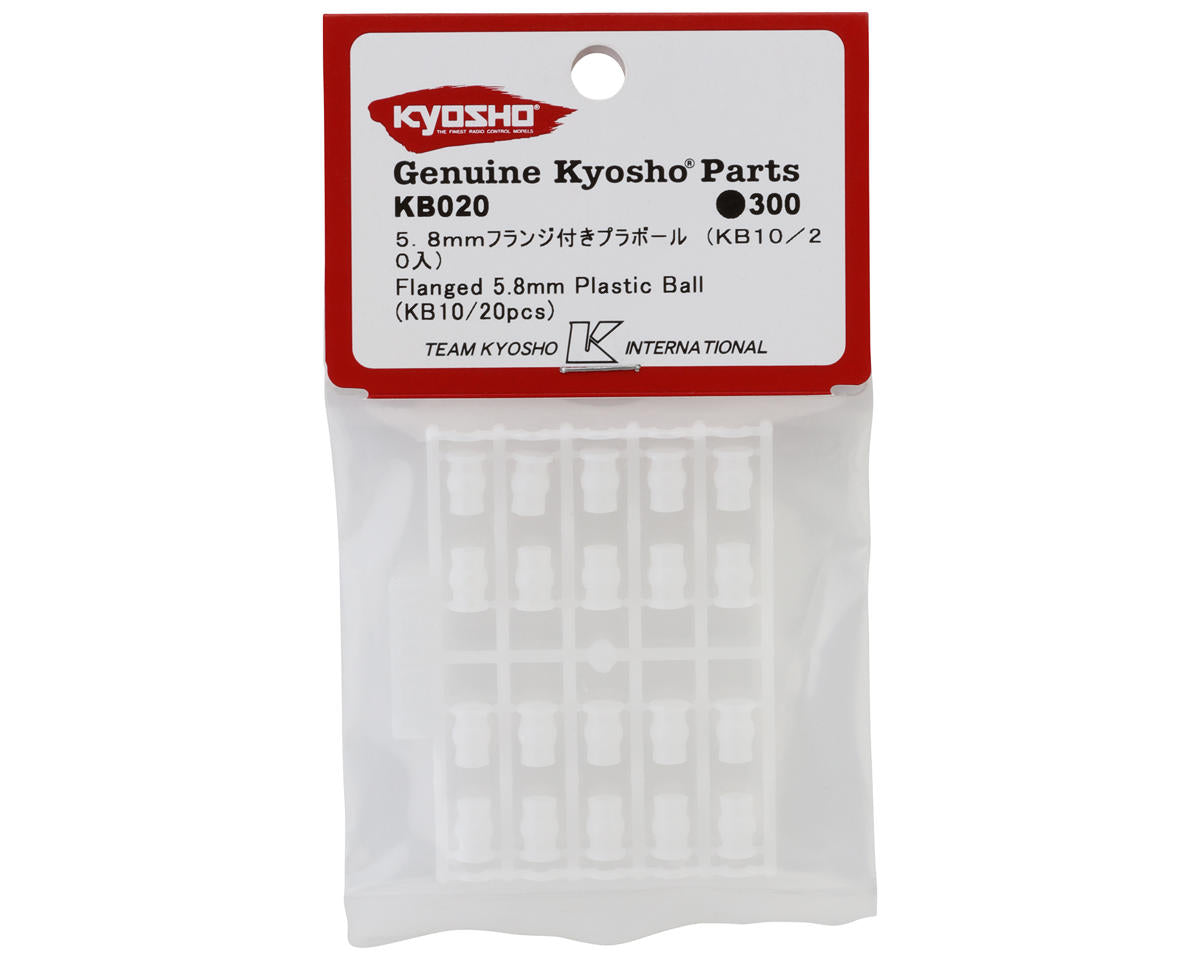 Kyosho KB10 5.8mm Flanged Plastic Ball Set (20)