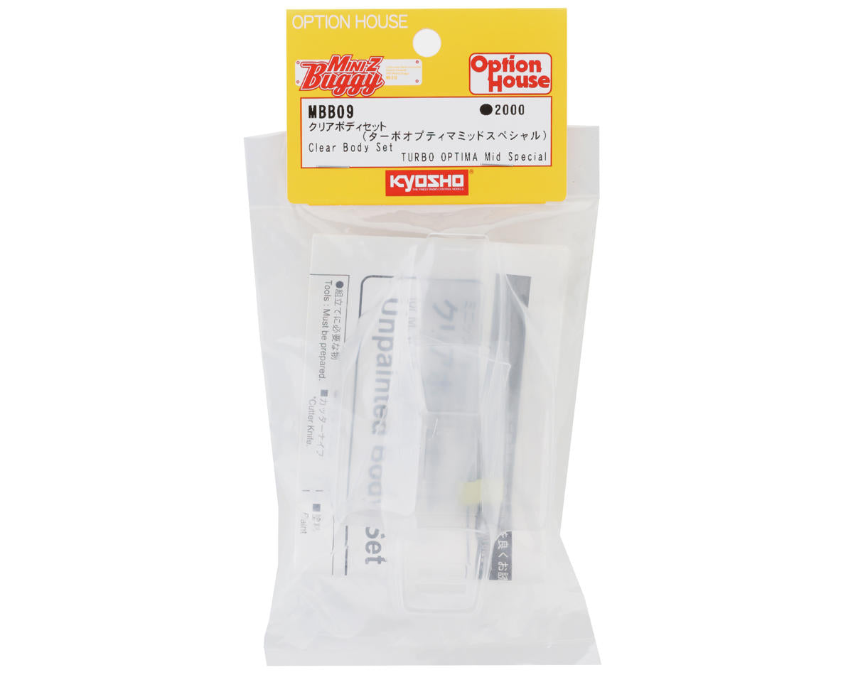Kyosho Mini-Z Optima Pre-Trimmed Body Set (Clear)
