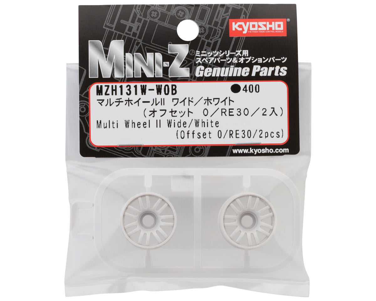 Kyosho Mini-Z RWD RE30 Multi Wheel II (White) (2) (Wide/0 Offset)
