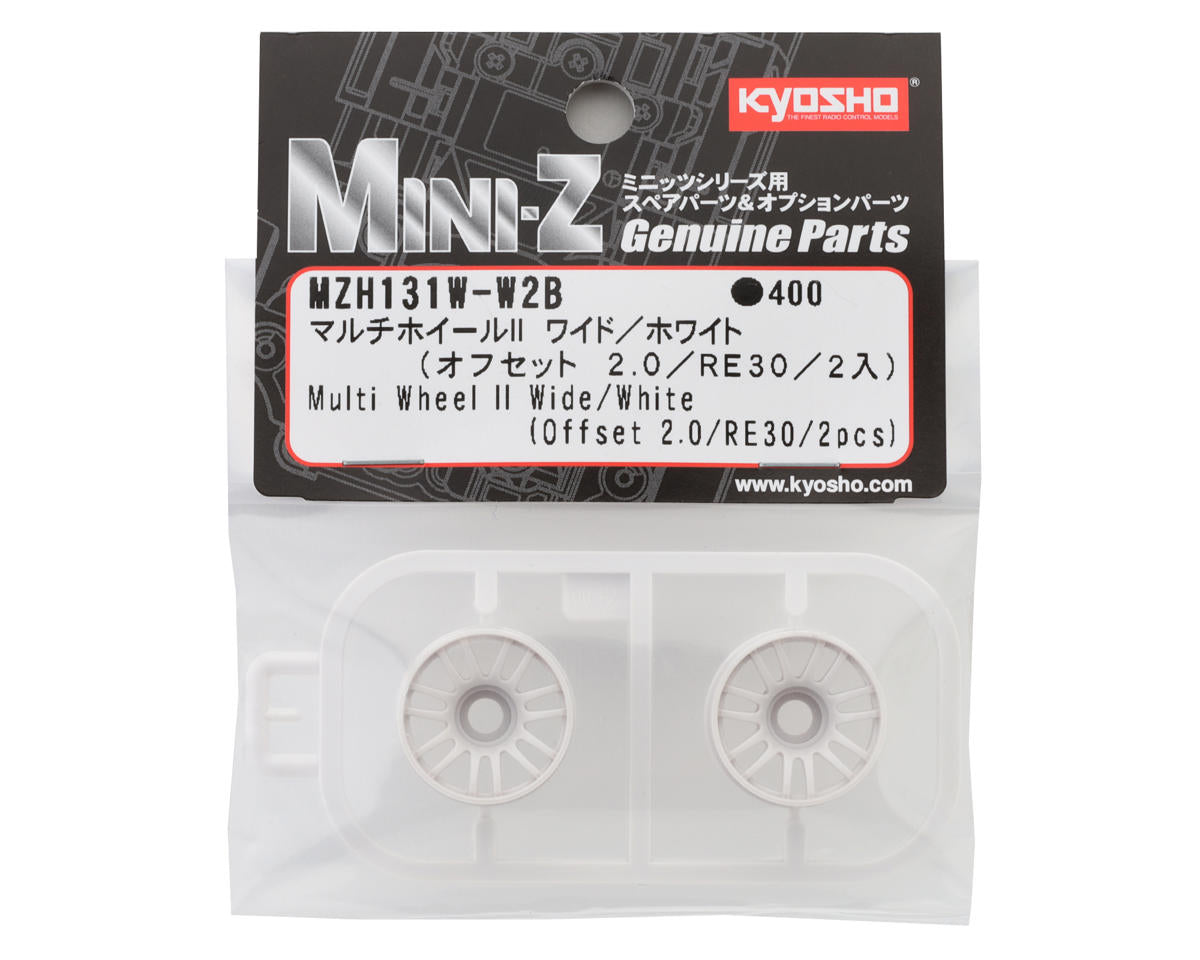 Kyosho Mini-Z Rays RE30 Multi Wheel II (White) (2) (Wide) (2mm Offset)