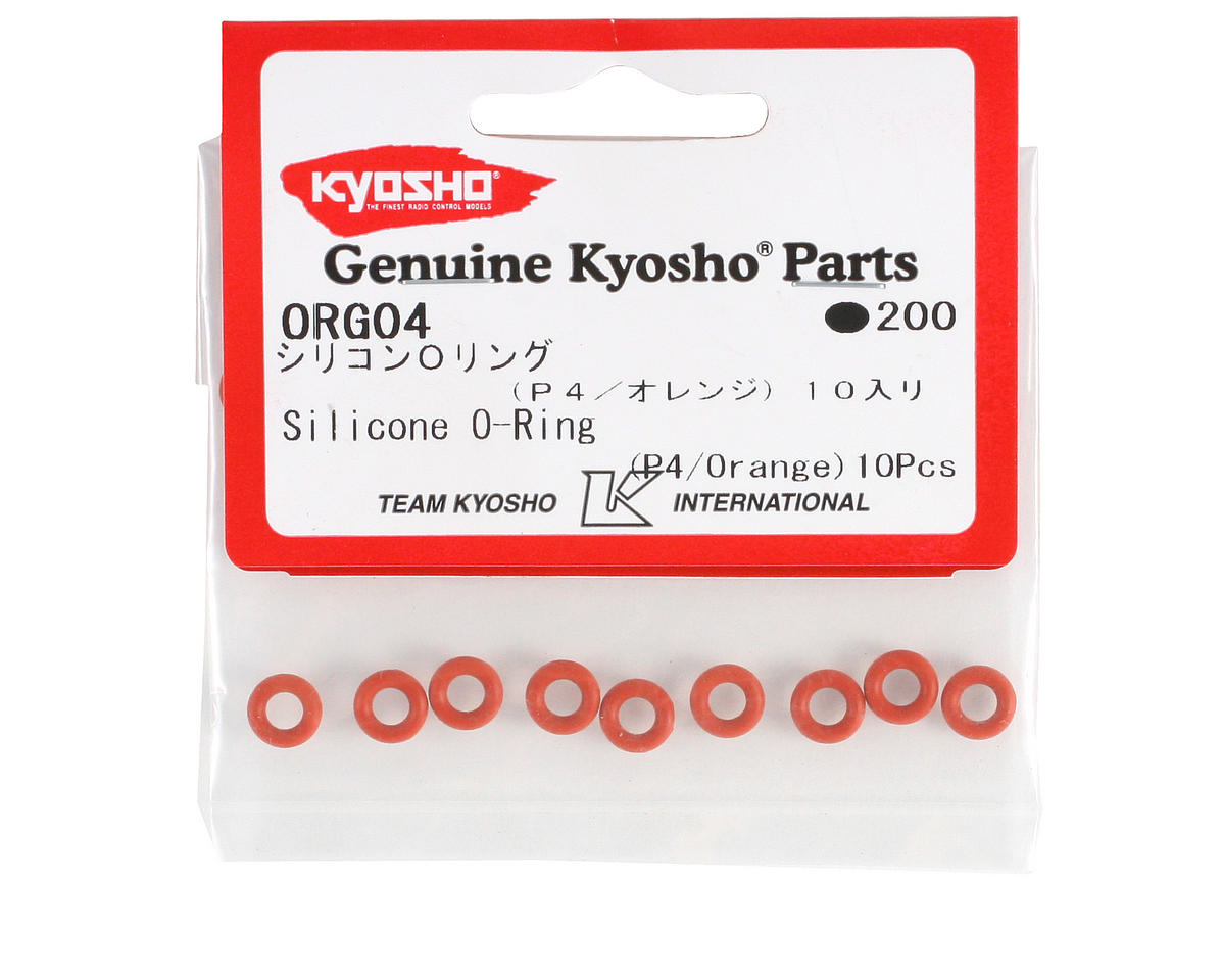 Kyosho P4 Silicone O-ring (Orange) (10)