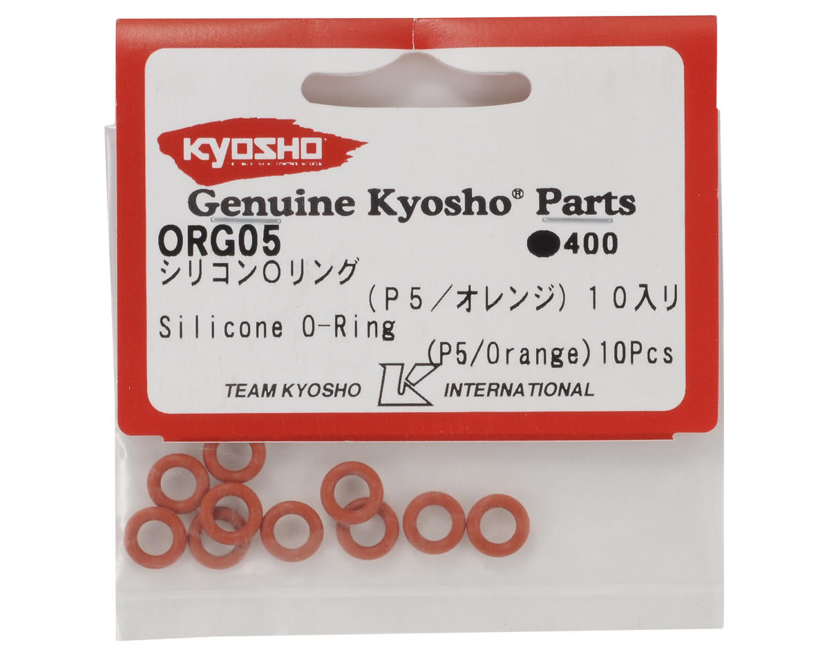 Kyosho Silicone O-Ring Set (P5/Orange) (10)