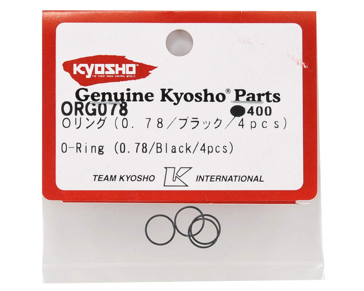 Kyosho 0.78 Big Bore Shock Pre-Load Collar O-Ring Set (Black) (4)