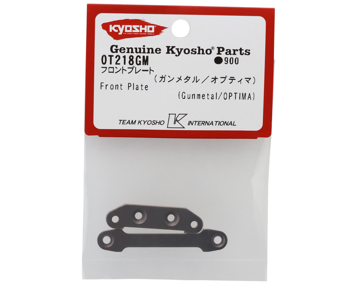 Kyosho Optima Front Plate Set (Gunmetal)