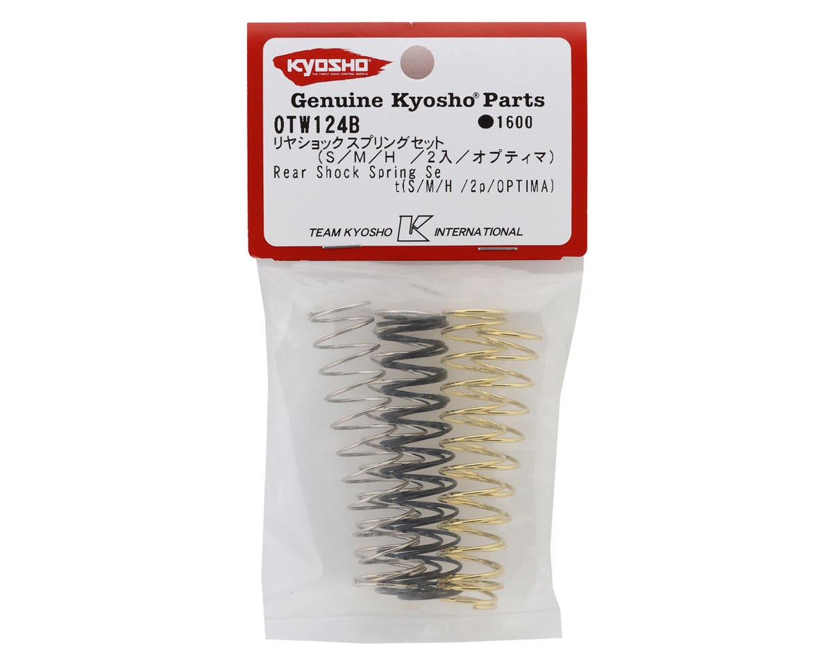 Kyosho Optima Mid Rear Shock Springs Set (Soft/Medium/Hard)