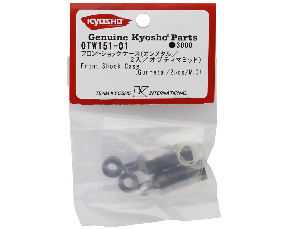 Kyosho Optima Mid Front Shock Bodies (Gunmetal) (2)