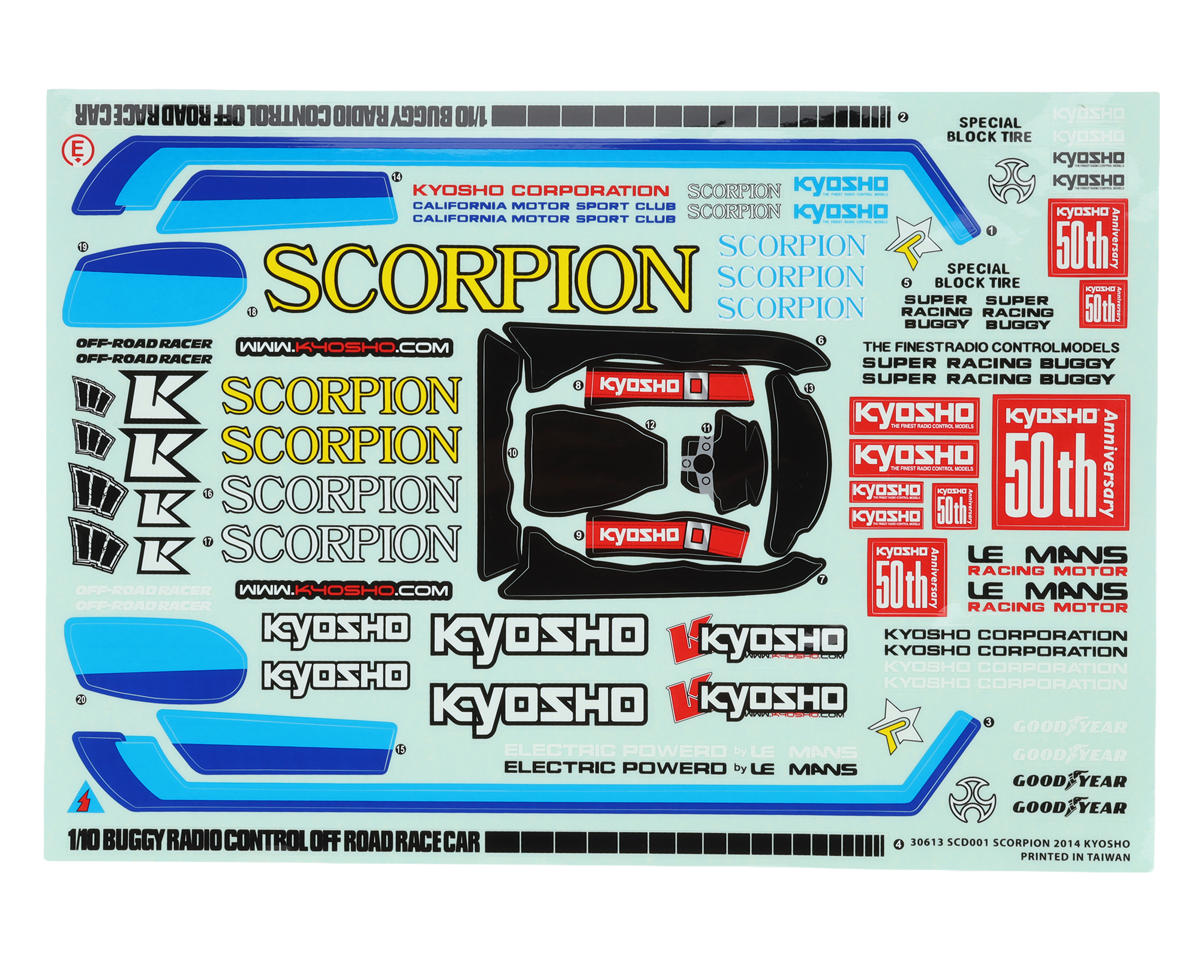 Kyosho Scorpion 2014 Body Set (Clear)