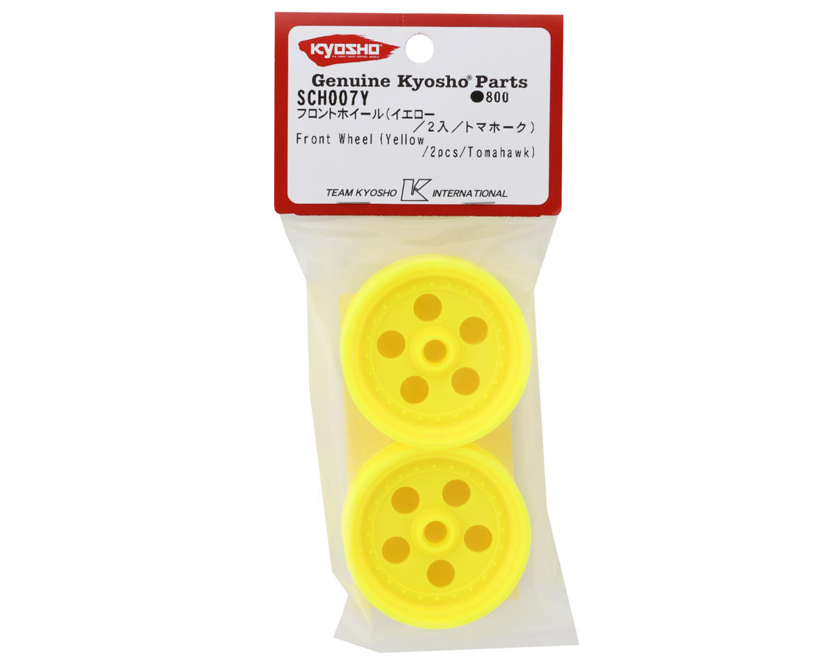 Kyosho Tomahawk Front Wheels (Yellow) (2)