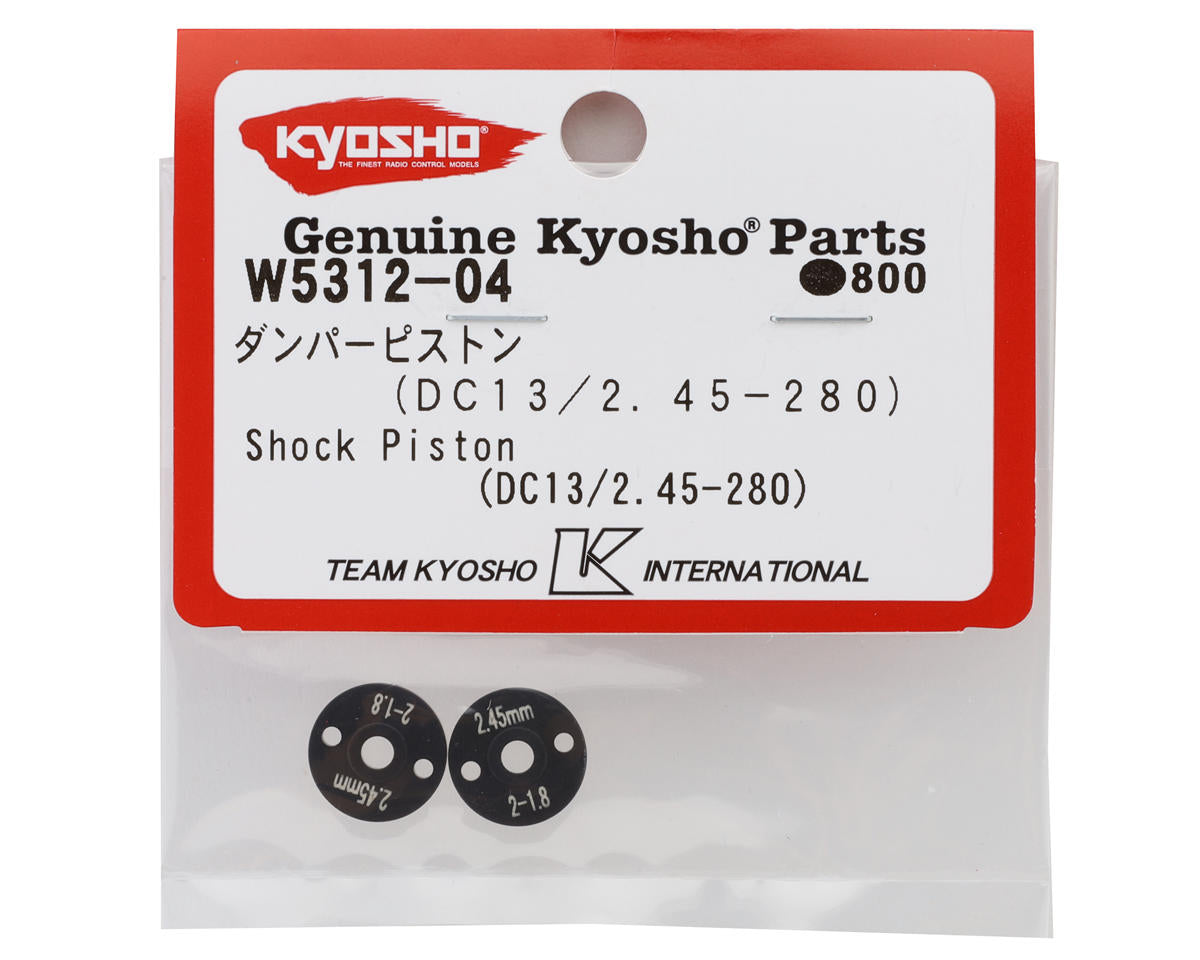 Kyosho DC13 2.45mm Shock Piston (2 Hole x 1.8-280)