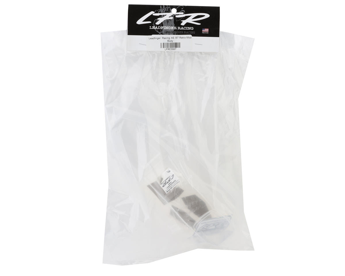 Leadfinger Racing Team Associated RC10B7 Retro-Mod 1/10 2WD Buggy Body (Clear)