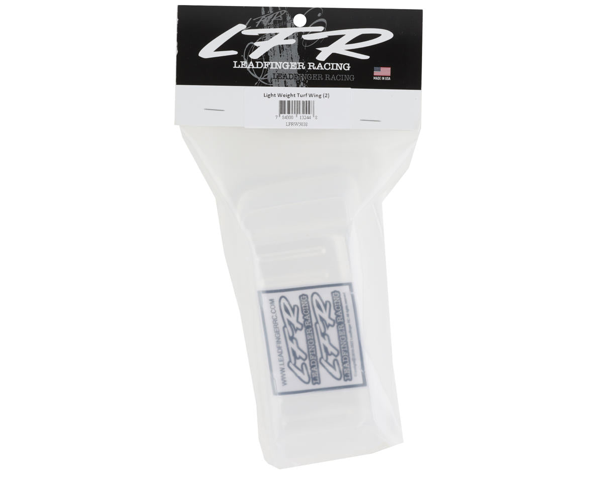 Leadfinger Racing Sniper 1/10 Buggy Turf Wing (2) (Lightweight) (Clear)