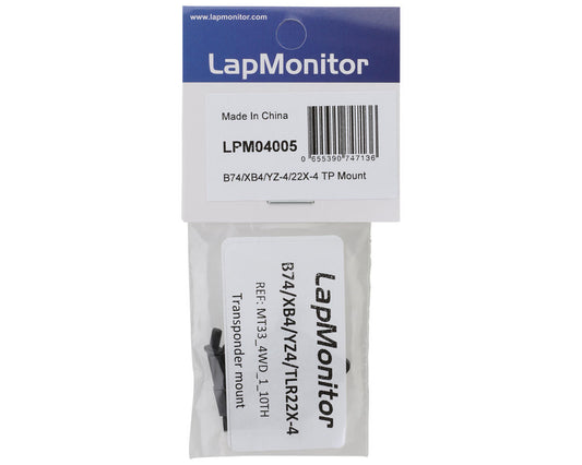LapMonitor B74/XB4/YZ-4/22X-4 Carbon Fiber Transponder Mount
