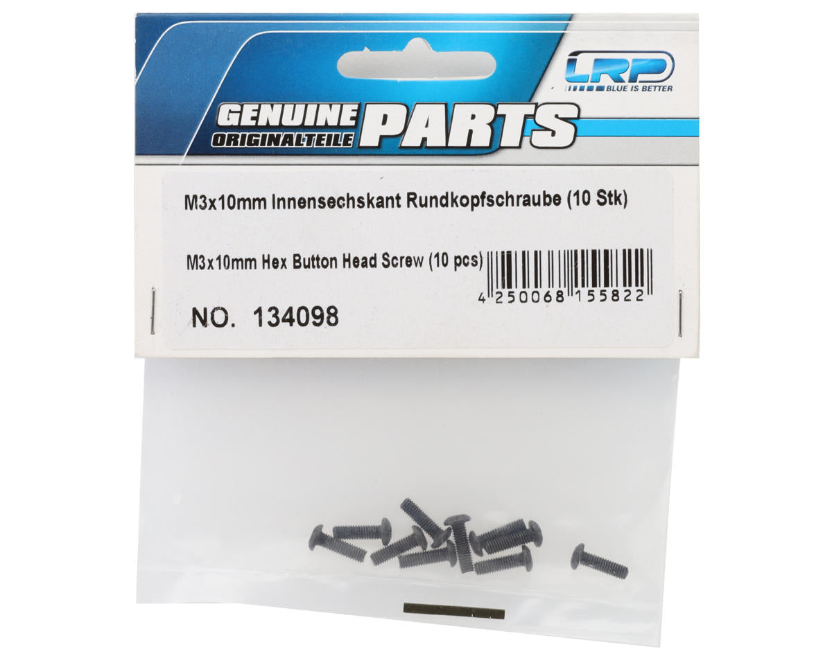 LRP 3x10mm Hex Button Head Screw (10)