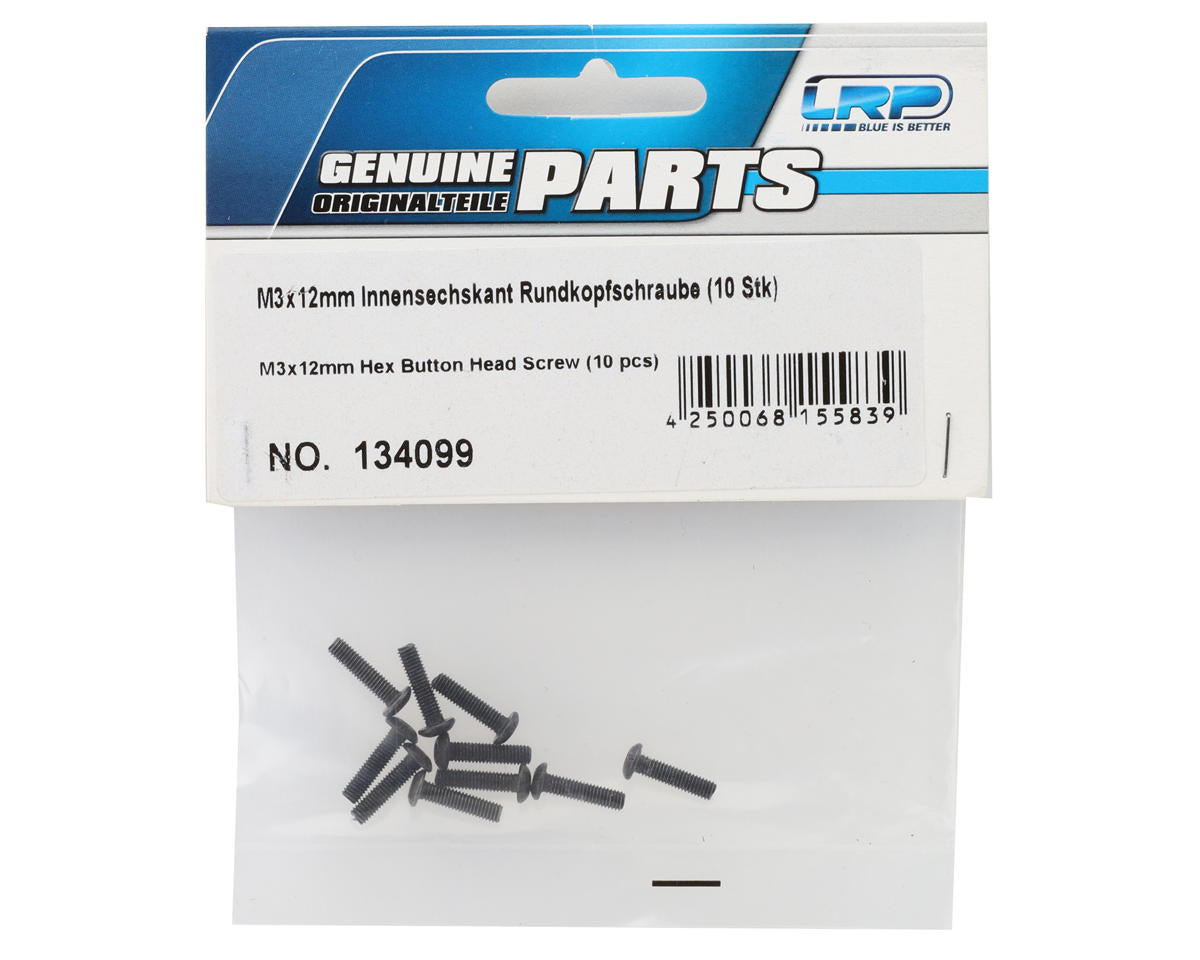 LRP 3x12mm Hex Button Head Screw (10)
