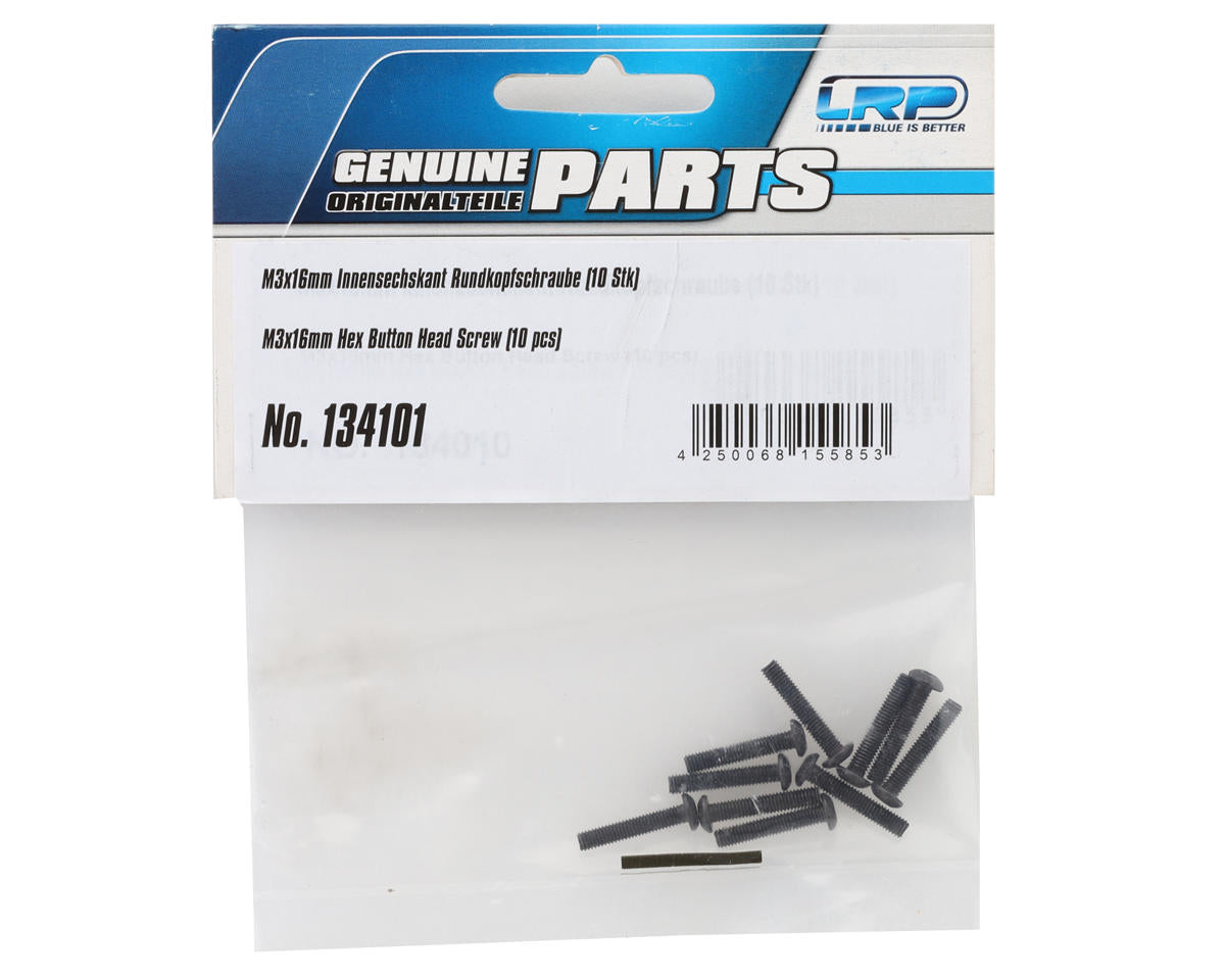 LRP 3x16mm Hex Button Head Screw (10)