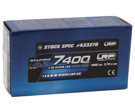 LRP 1/12 Hyper LCG 1S Stock Spec Graphene-4.2 Shorty LiPo Battery 140C